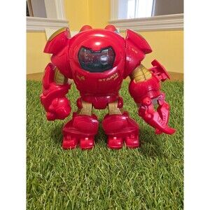 Marvel Super Hero Squad Iron Man Hulk Buster Armor W/ Spinning Fist TESTED